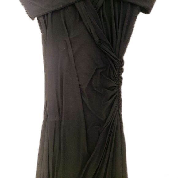 Isabella Oliver Women Cross Front V Dress Black Size 1 - Picture 4 of 7